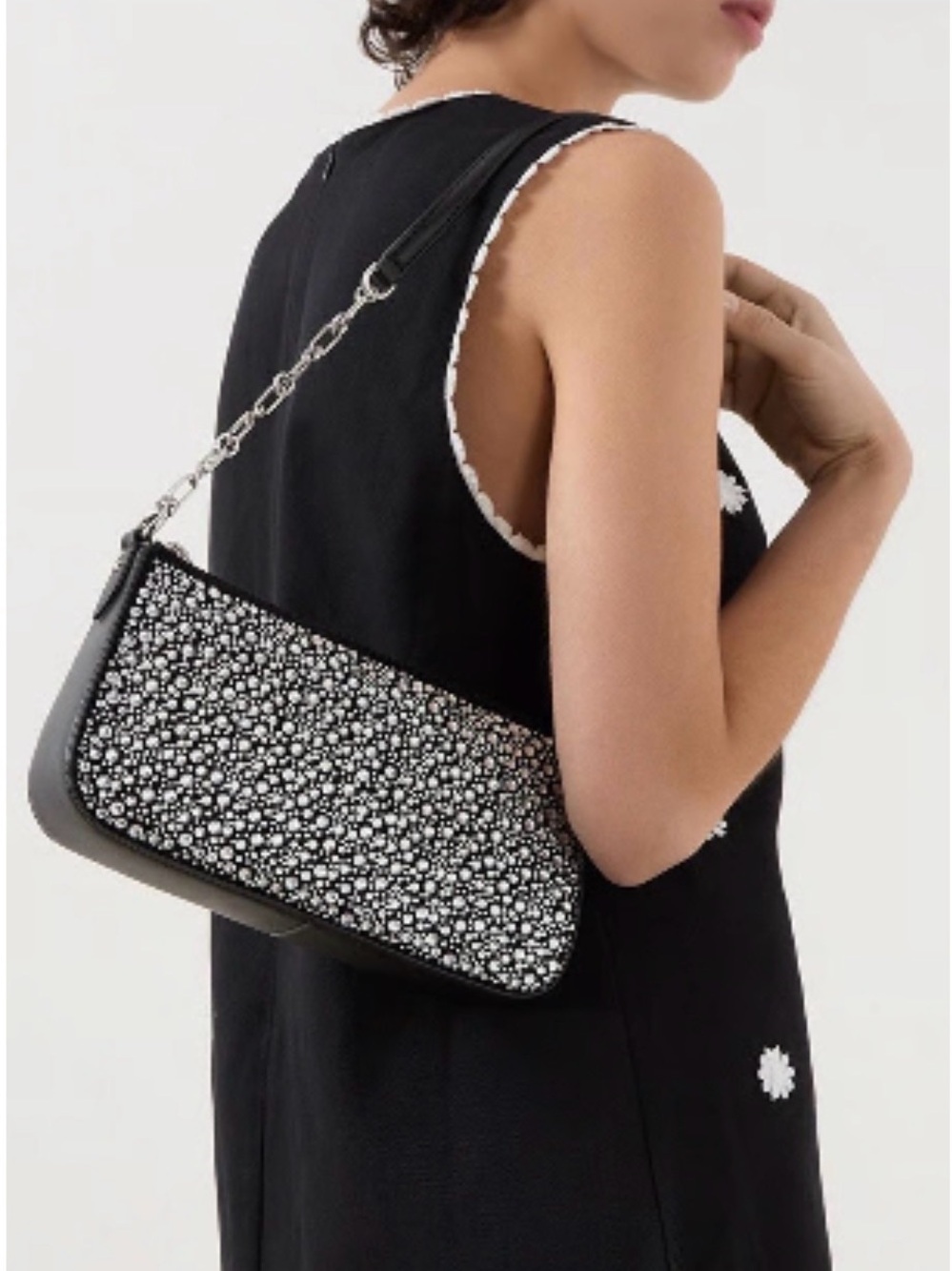 NWT Michael Kors Empire Rhinestone Shoulder Bag